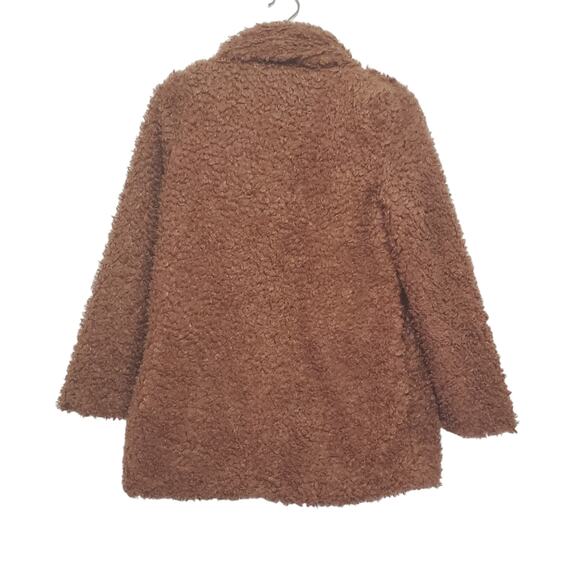 Audrey 3plus1 | Teddy Bear Super Soft Cozy Open Front Jacket with Pockets - Picture 3 of 9